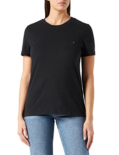 Superdry Womens ORANGE Label Tshirt NS T-Shirt, Black, XS von Superdry