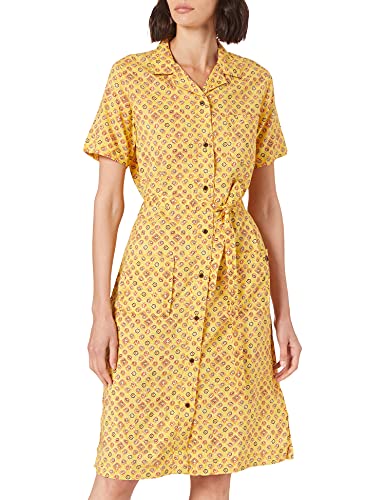 Superdry Womens Printed Shirtdress Dress, Yellow Print, S von Superdry