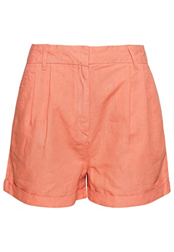 Superdry Womens Studios Linen Shorts, Sunset Coral, M von Superdry