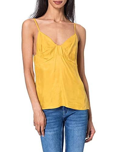 Superdry Womens Tencel TOP Cami Shirt, Sulphur Yellow, S von Superdry