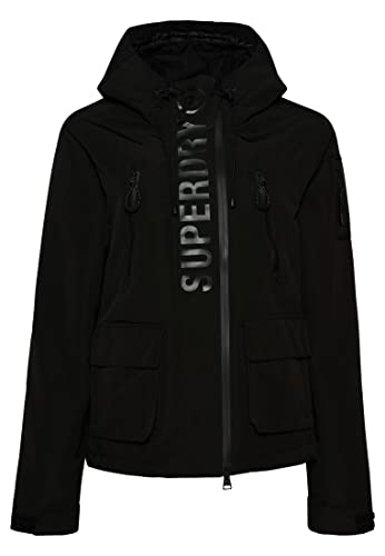 Superdry Womens Ultimate Windcheater Windjacke, Jet Black/Black, L von Superdry