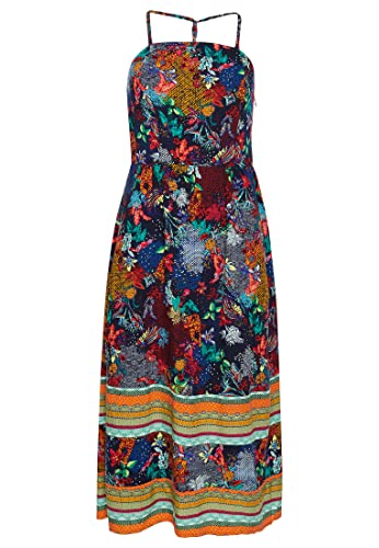 Superdry Womens Vintage CAMI Maxi Dress Lässiges Kleid, Mixed Print Navy, S von Superdry