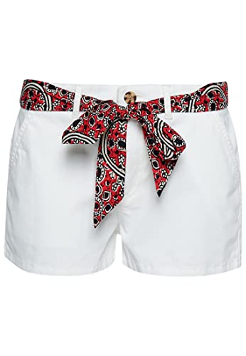 Superdry Womens Vintage Chino HOT Shorts, Off White, L von Superdry