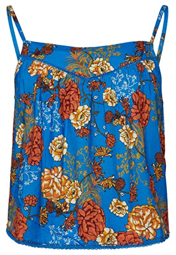 Superdry Womens Vintage Embellished TOP Trägershirt/Cami Shirt, Blue Floral, M Superdry Womens Vintage Embellished TOP Trägershirt/Cami Shirt, Blue Floral, M von Superdry