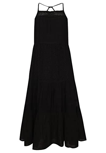 Superdry Womens Vintage LACE CAMI Maxi Dress Lässiges Kleid, Black, L von Superdry