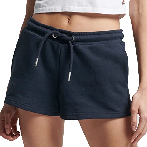 Superdry Womens Vintage Logo EMB Jersey Shorts, Eclipse Navy, L von Superdry