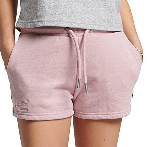 Superdry Womens Vintage Logo EMB Jersey Shorts, LA Soft Pink Marl, L von Superdry