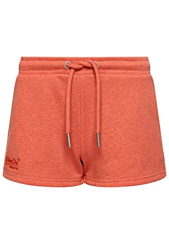 Superdry Womens Vintage Logo EMB Jersey Shorts, La Coral Marl, M von Superdry