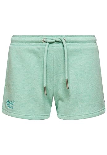 Superdry Womens Vintage Logo EMB Jersey Shorts, Minted Marl, L von Superdry