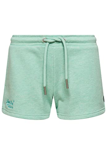 Superdry Womens Vintage Logo EMB Jersey Shorts, Minted Marl, S von Superdry
