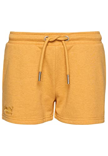 Superdry Womens Vintage Logo EMB Jersey Shorts, Ochre Marl, L von Superdry