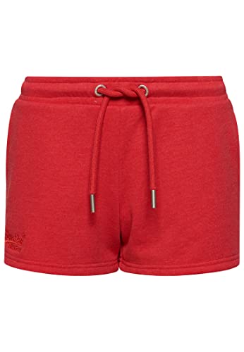 Superdry Womens Vintage Logo EMB Jersey Shorts, Papaya Red Marl, L von Superdry