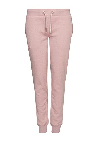 Superdry Womens Vintage Logo EMB Jogger Lässige Hose, Soft Pink Marl, Large von Superdry