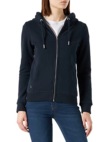 Superdry Womens Vintage Logo EMB Ziphood Kapuzenpullover, Eclipse Navy, S von Superdry