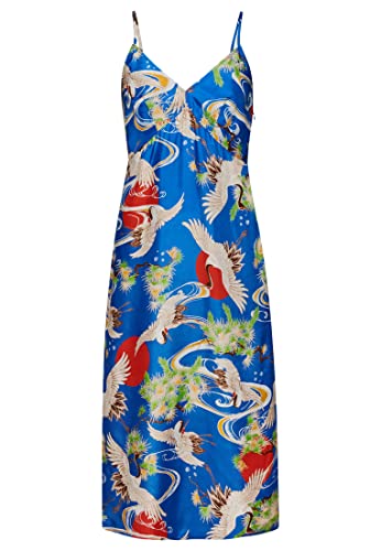 Superdry Womens Vintage MIDI Slip Dress Lässiges Kleid, Crane Sky Blue, M von Superdry