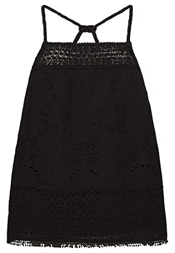 Superdry Womens Vintage Woven LACE TOP Trägershirt/Cami Shirt, Black, XS von Superdry