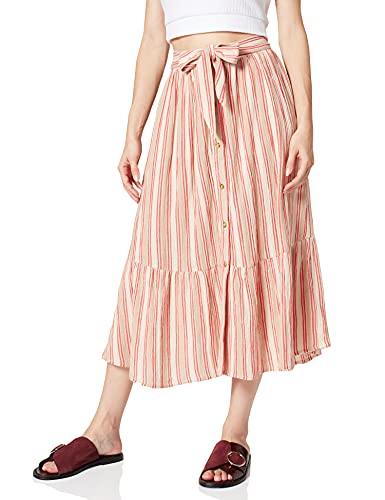 Superdry Womens W7210114A Skirt, Pink Stripe, XL von Superdry