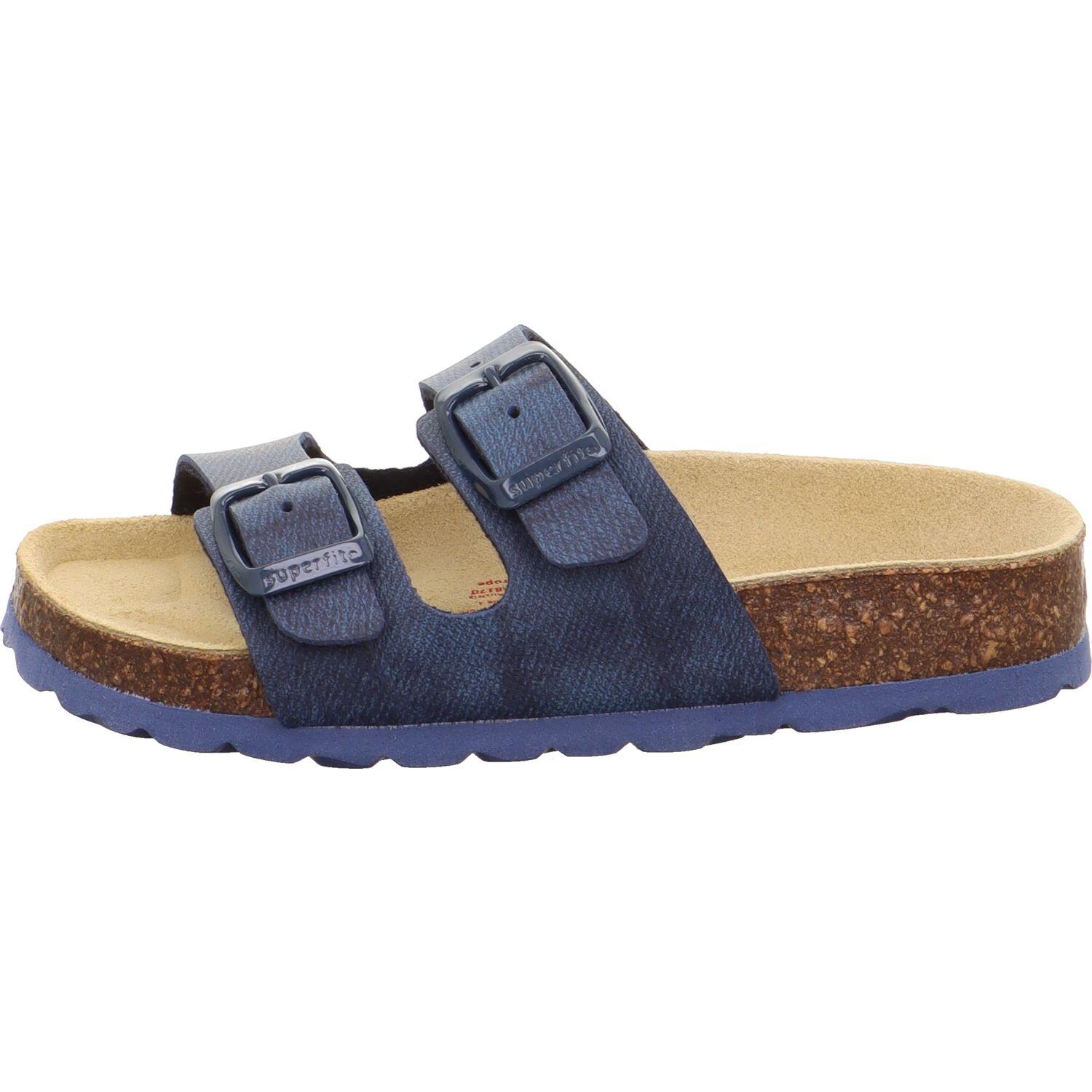 Hausschuh Synthetik \ FUSSBETT blau - Gr. - 39 von Superfit