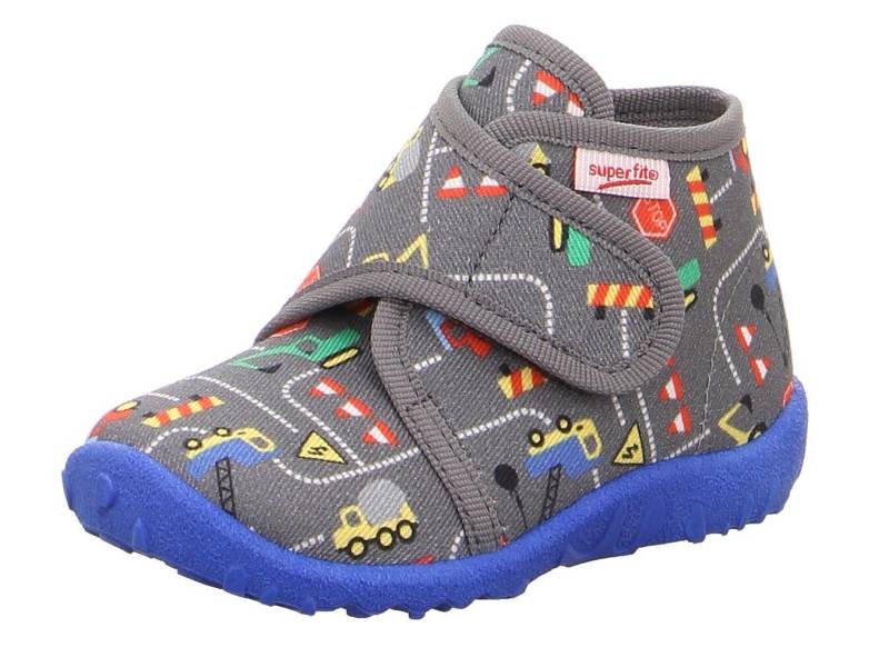 Hausschuh Textil \ SPOTTY GRAU - Gr. - 20 von Superfit