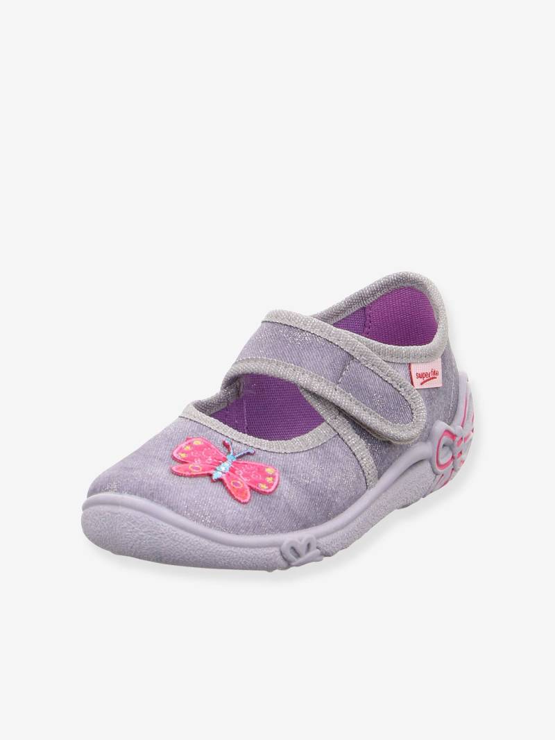 Mädchen Stoff-Hausschuhe BELINDA mit Schmetterling Superfit pulver lila von Superfit