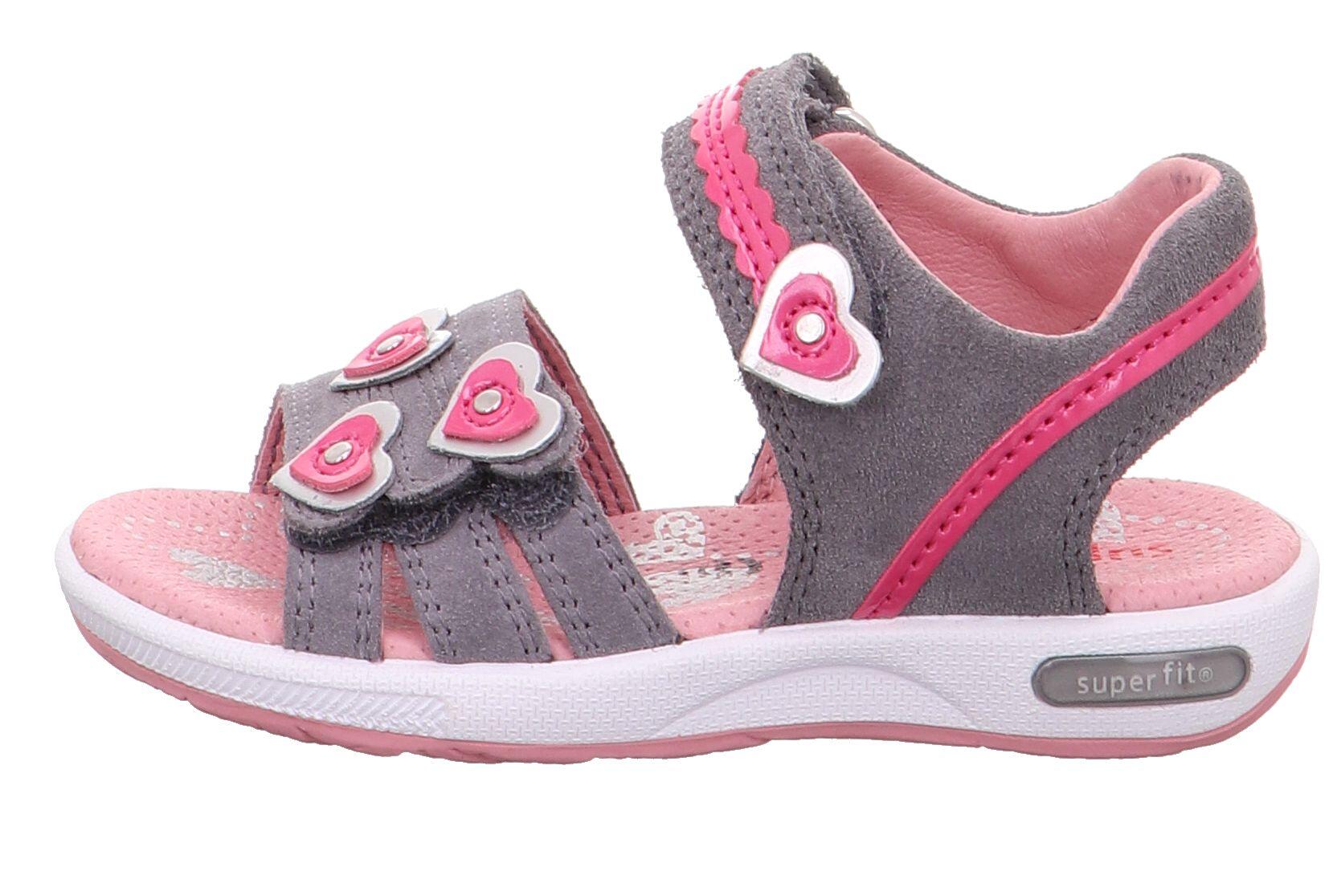 Sandale Leder \ EMILY HELLGRAU/ROSA - Gr. - 24 von Superfit