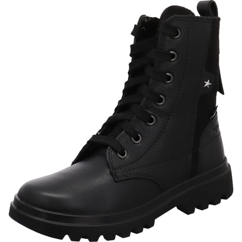 Superfit Abby Nova Mädchen Schnürboots Winterstiefel in Schwarz aus Echtleder mit Sympatex. schwarz Gr. 31 von Superfit
