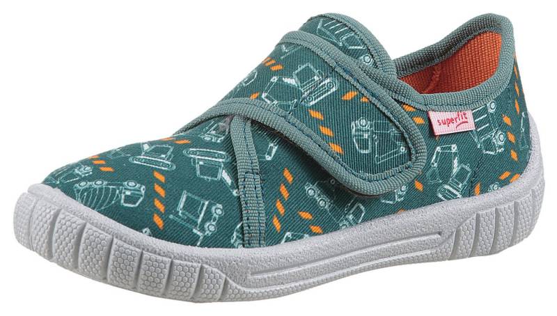 Superfit BILL WMS: Mittel Hausschuh Klettschuh mit Klettverschluss, Größenschablone zum Download von Superfit