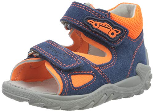 Superfit Baby Jungen Flow Sandalen, (Blau/Orange 81), 23 EU von Superfit