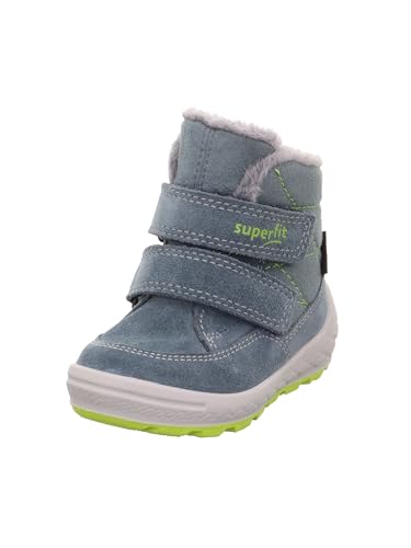 Superfit Baby Jungen GROOVY warm gefütterte Gore-Tex Stiefel, BLAU/HELLGRÜN 8010 von Superfit