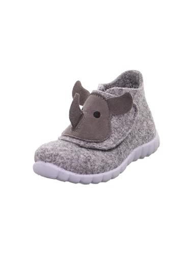 Superfit Baby-Jungen Happy WOLLFILZ Hausschuh, SCHWARZ 0010, 20 EU von Superfit