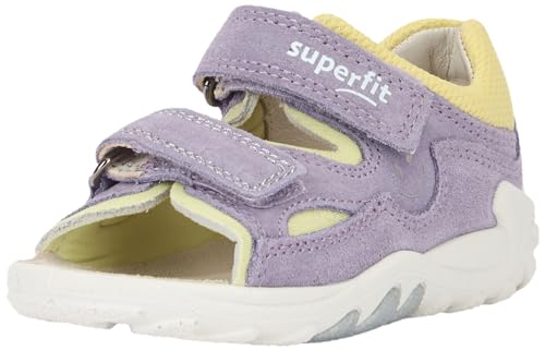 Superfit Flow Sandale, Lila/Gelb 8510, 22 EU Weit von Superfit