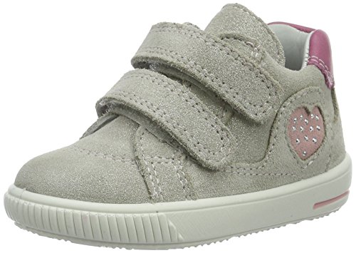 Superfit Baby-Mädchen Moppy Sneaker, Grau (Silber Kombi), 22 EU von Superfit