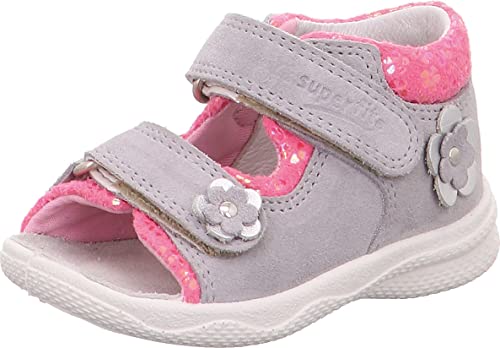 Superfit Baby Mädchen Polly Sandalen, (Grau/Rosa 25), 21 EU von Superfit