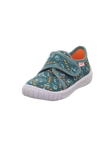Superfit Bill 1-000279 Hausschuh, GRÜN/Mehrfarbig 7050, 37 EU von Superfit
