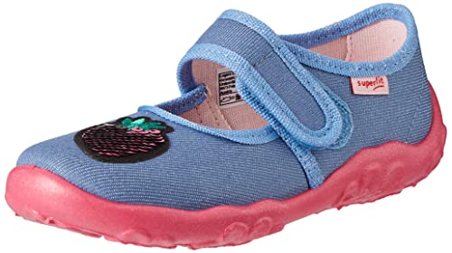 Superfit Jungen Mädchen Bonny Hausschuhe, BLAU/PINK 8030, 23 EU von Superfit