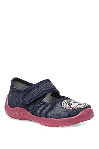 Superfit Mädchen Bonny Hausschuh, BLAU/PINK 8030, 24 EU von Superfit