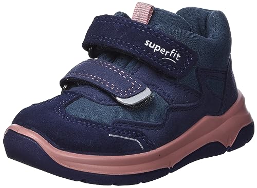 Superfit Cooper Sneaker, BLAU/ROSA 8010, 24 EU Schmal von Superfit