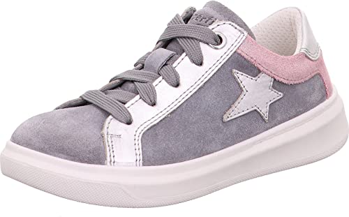 Superfit Mädchen Cosmo Sneaker, Hellgrau Rosa 2500, 27 EU von Superfit