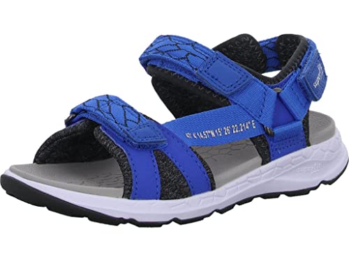 Superfit Jungen Criss Cross Sandale, Blau Grau 8020, 35 EU von Superfit