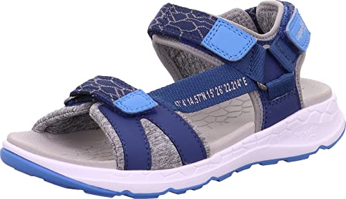 Superfit Jungen Criss Cross Sandale, Blau Hellblau 8000, 30 EU von Superfit