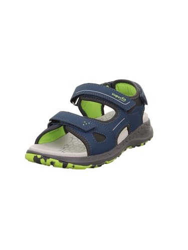 Superfit Jungen Criss Cross Sandale, Blau Grün 8040, 32 EU Weit von Superfit
