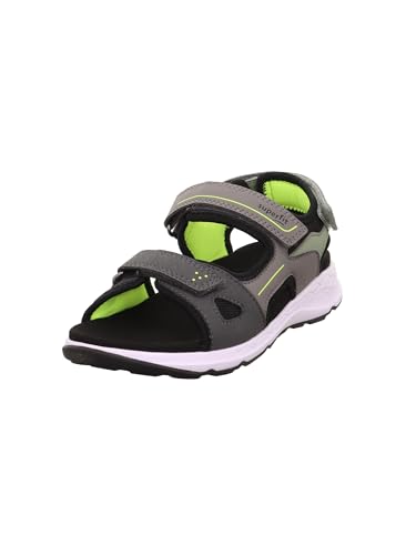 Superfit Criss Cross Sandale, Grau/Hellgrün 2000, 36 EU von Superfit