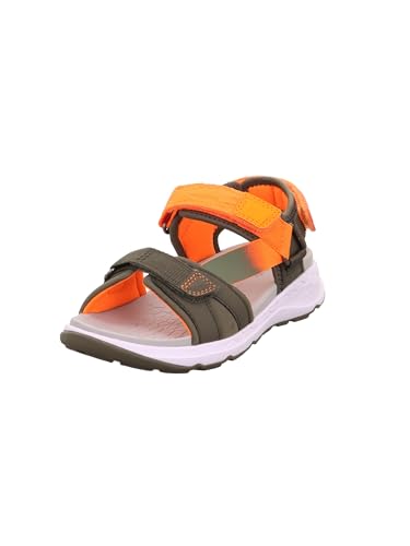 Superfit Criss Cross Sandale, Grün/Orange 7020, 30 EU von Superfit