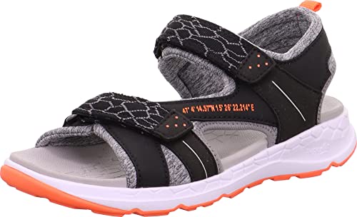 Superfit Criss Cross Sandale, SCHWARZ/ORANGE 0000, 32 EU von Superfit