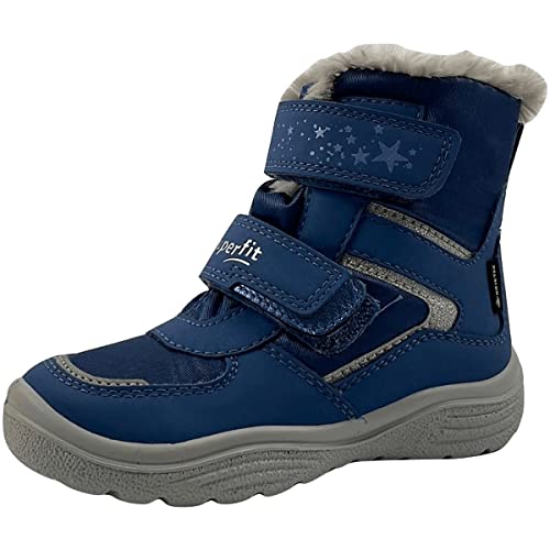 Superfit Crystal warm gefütterte Gore-Tex Schneestiefel, BLAU/HELLGRAU 8010, 28 EU von Superfit