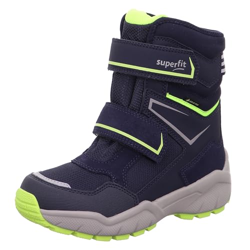 Superfit Jungen CULUSUK 2.0 warm gefütterte Gore-Tex Schneestiefel, Blau Gelb 8000, 38 EU Weit von Superfit