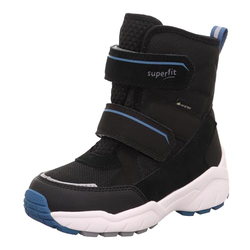 Superfit Culusuk 2.0 warm gefütterte Gore-Tex Schneestiefel, Schwarz/Blau 0000, 38 EU Weit von Superfit