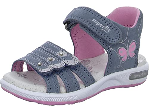 Superfit Mädchen Emily Sandale, Blau Rosa 8020, 32 EU von Superfit