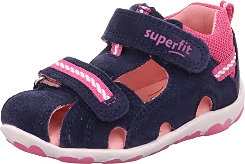 Superfit Mädchen Fanni Sandalen, Blau Rosa 8000, 26 EU von Superfit