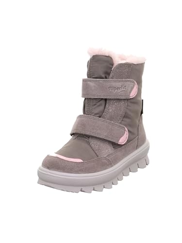 Superfit Mädchen FLAVIA warm gefütterte Gore-Tex Stiefel, GRAU/ROSA 2000 von Superfit